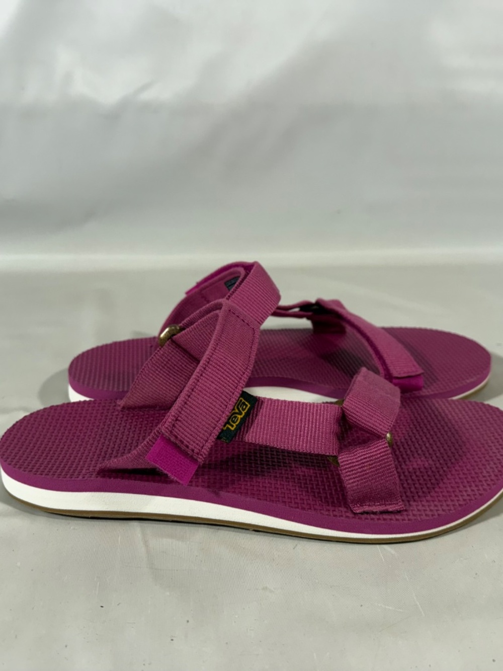 Teva Original Universal Slim Women's Walking Water Sandals Purple Straps 8 - Picture 4 of 11